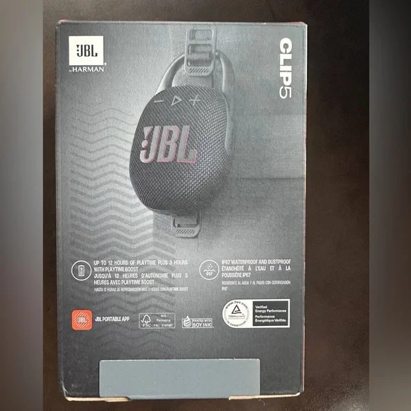 JBL CLIP 5 in Black BRAND NEW - Picture 2 of 2
